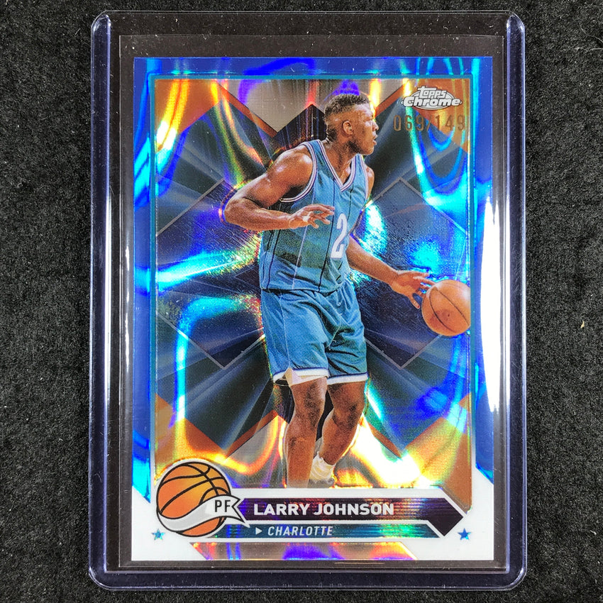 2023-24 Topps Chrome Basketball LARRY JOHNSON Base Blue Lava 69/149 #32