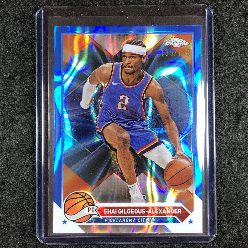2023-24 Topps Chrome Basketball SHAI GILGEOUS-ALEXANDER Blue Lava 135/149 #53