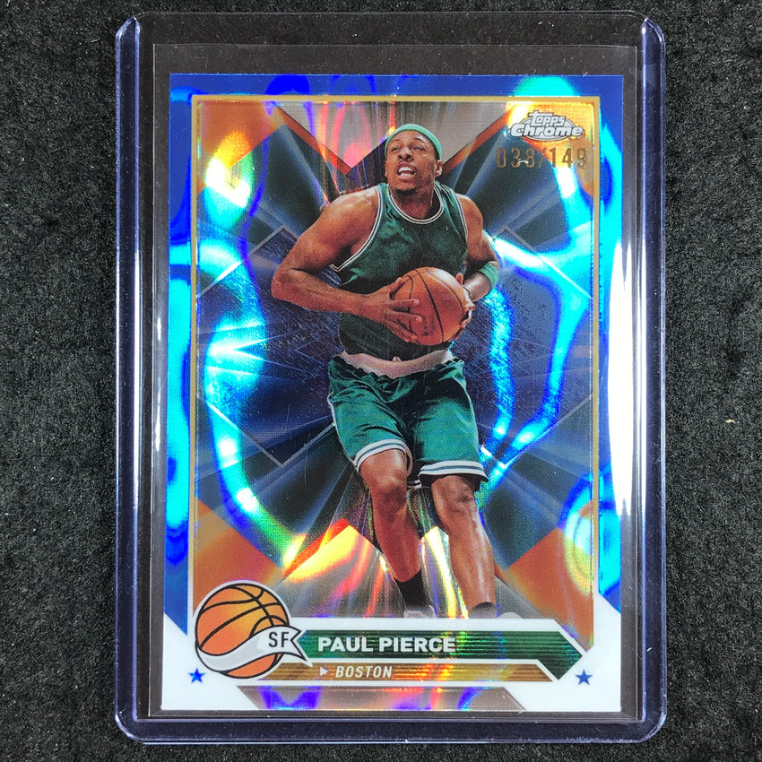 2023-24 Topps Chrome Basketball PAUL PIERCE Base Blue Lava 38/149 #146