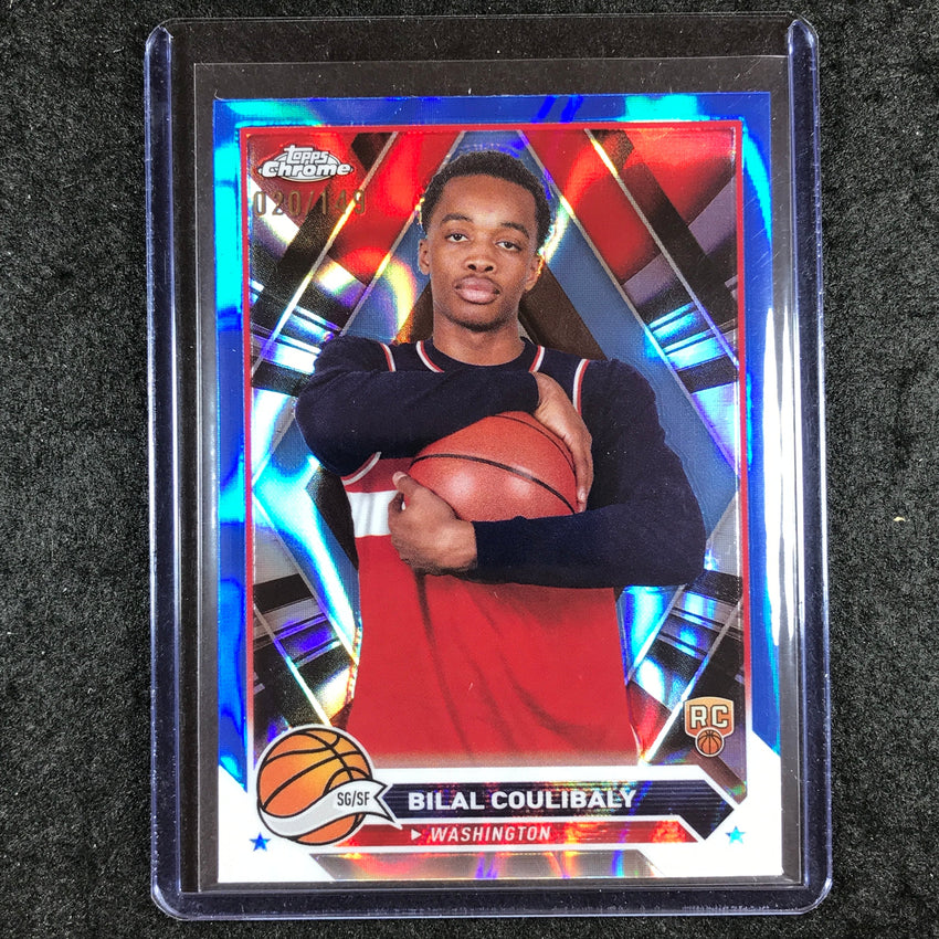 2023-24 Topps Chrome Basketball BILAL COULIBALY Rookie Blue Lava 20/149 #171