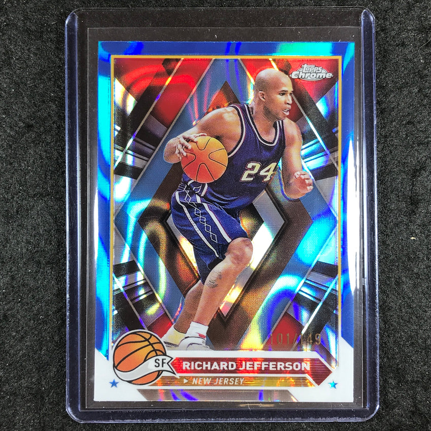 2023-24 Topps Chrome Basketball RICHARD JEFFERSON Base Blue Lava 101/149 #192