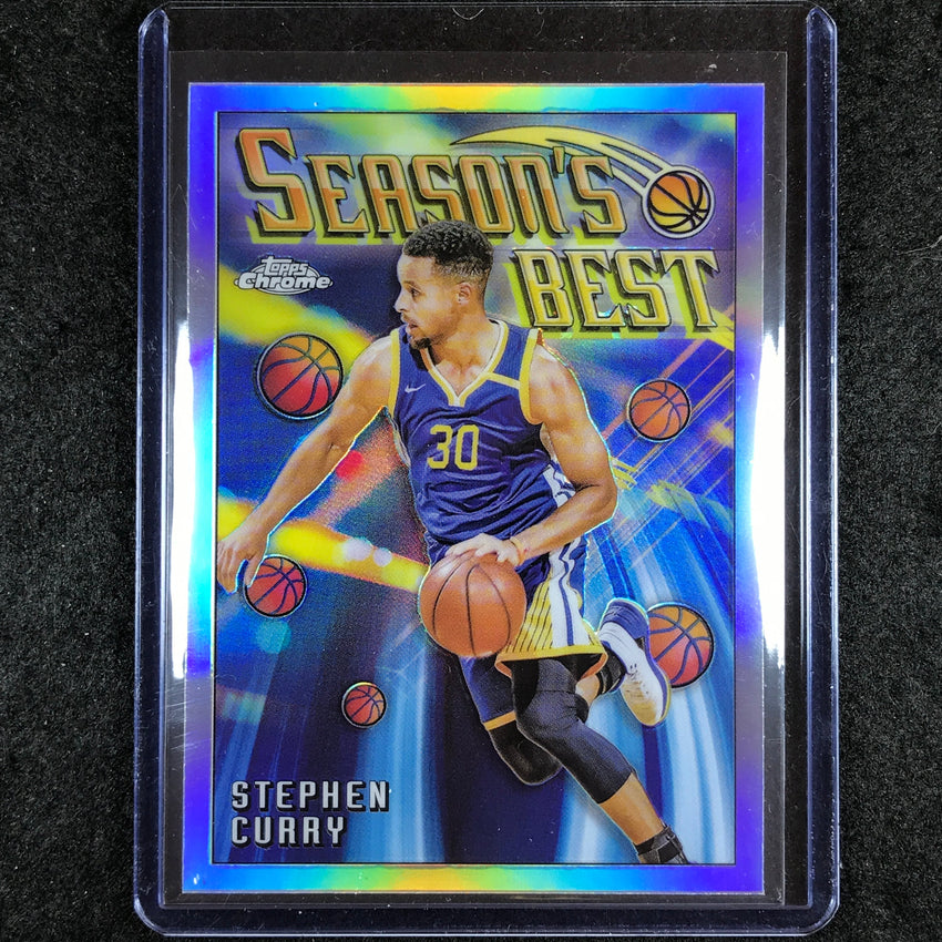 2023-24 Topps Chrome Basketball STEPHEN CURRY Season's Best Refractor #5