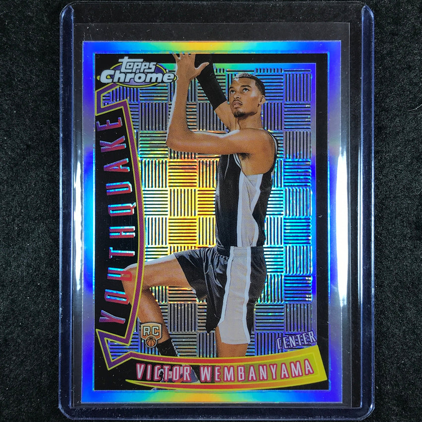 2023-24 Topps Chrome Basketball VICTOR WEMBANYAMA Youthquake Rookie Refractor #1