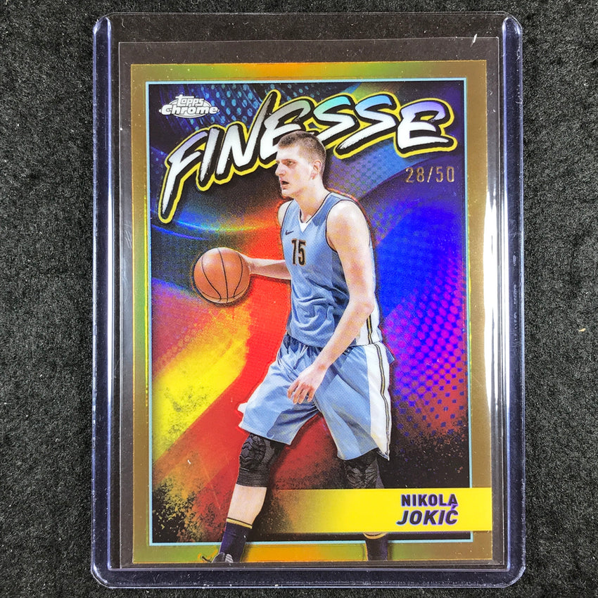 2023-24 Topps Chrome Basketball NIKOLA JOKIC Finesse Gold 28/50