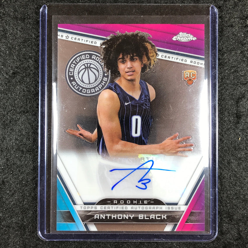 2023-24 Topps Chrome Basketball ANTHONY BLACK Certified Rookie Auto #AB