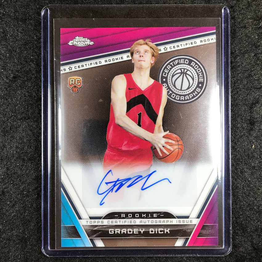 2023-24 Topps Chrome Basketball GRADEY DICK Certified Rookie Auto #GD