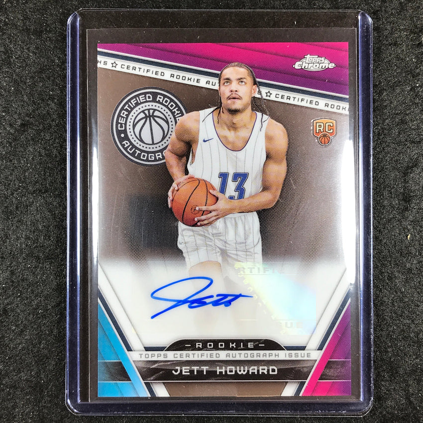 2023-24 Topps Chrome Basketball JETT HOWARD Certified Rookie Auto #JH