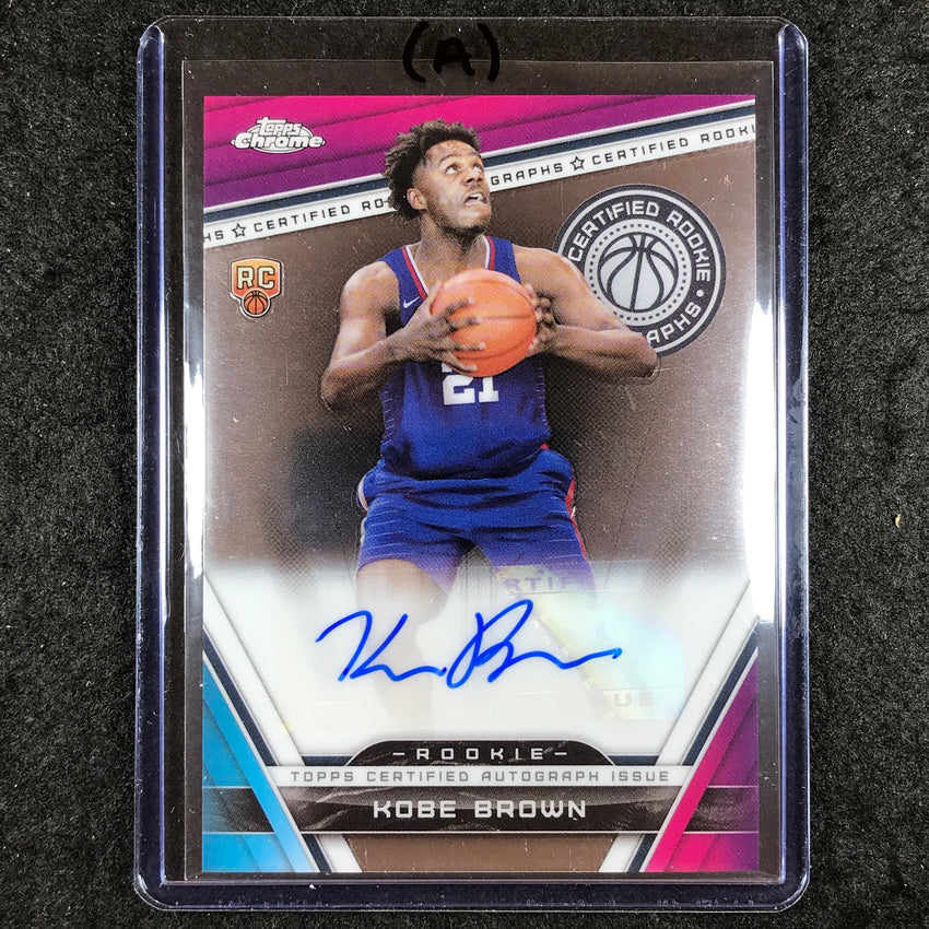 2023-24 Topps Chrome Basketball KOBE BROWN Certified Rookie Auto #KB (A)