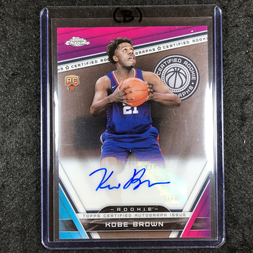 2023-24 Topps Chrome Basketball KOBE BROWN Certified Rookie Auto #KB (B)