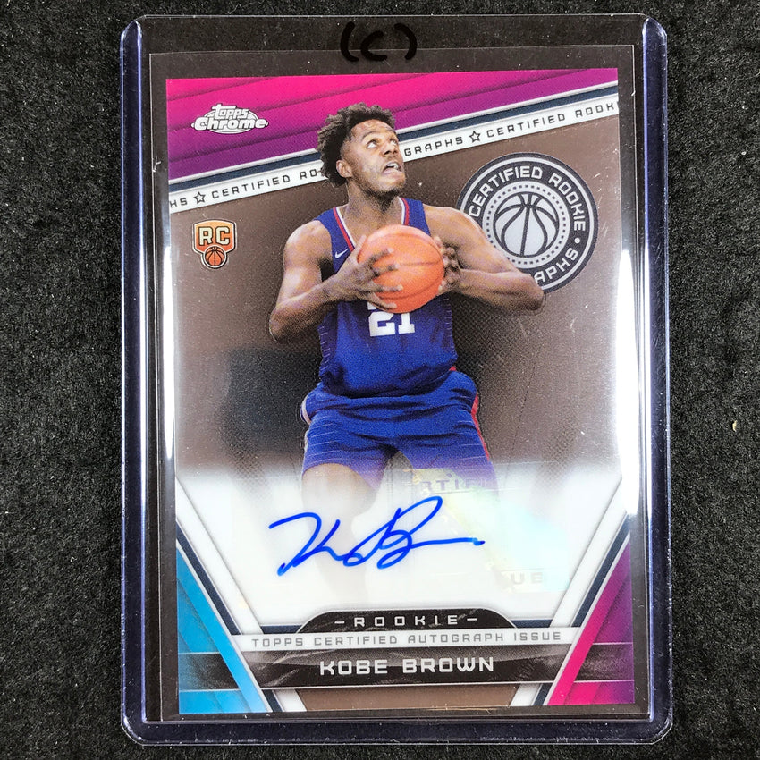 2023-24 Topps Chrome Basketball KOBE BROWN Certified Rookie Auto #KB (C)