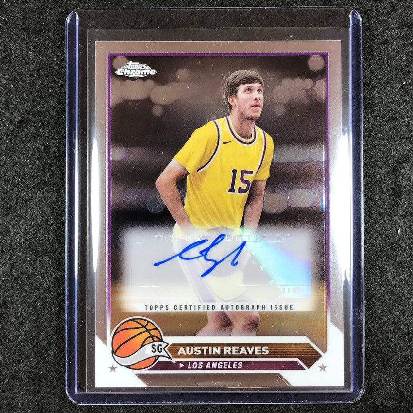 2023-24 Topps Chrome Basketball AUSTIN REAVES Topps Chrome Auto Base #AR