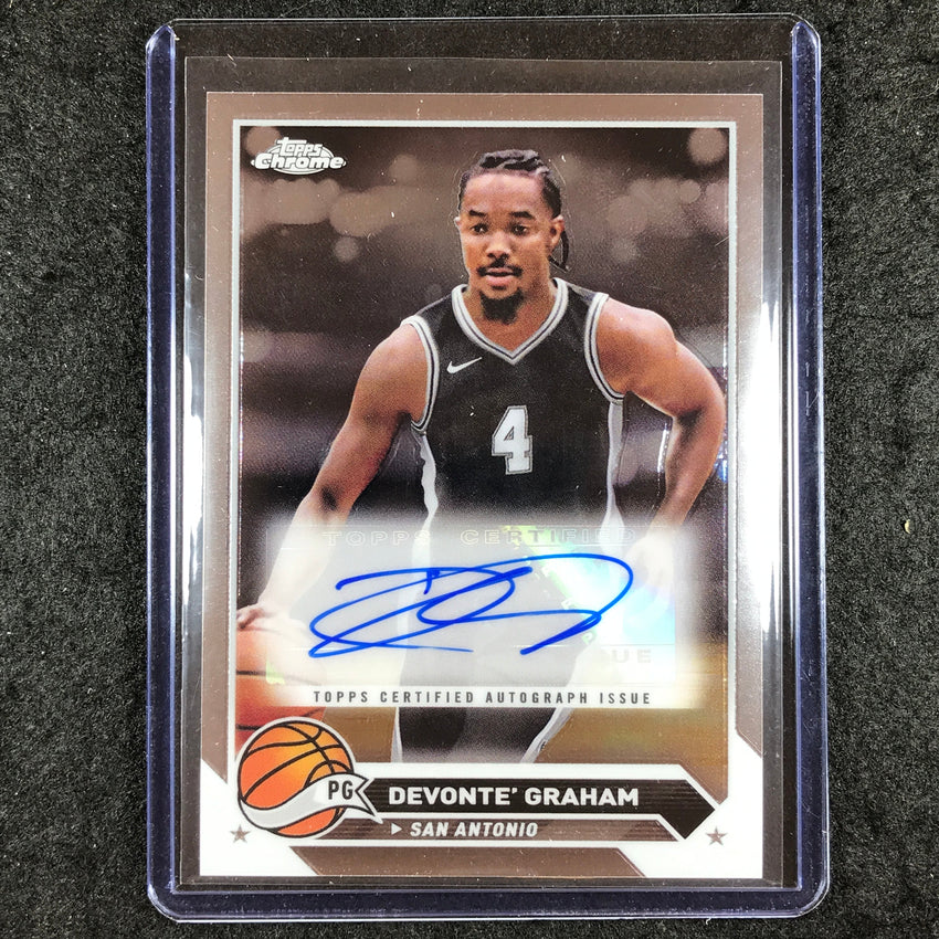 2023-24 Topps Chrome Basketball DEVONTE' GRAHAM Topps Chrome Auto Base #DG