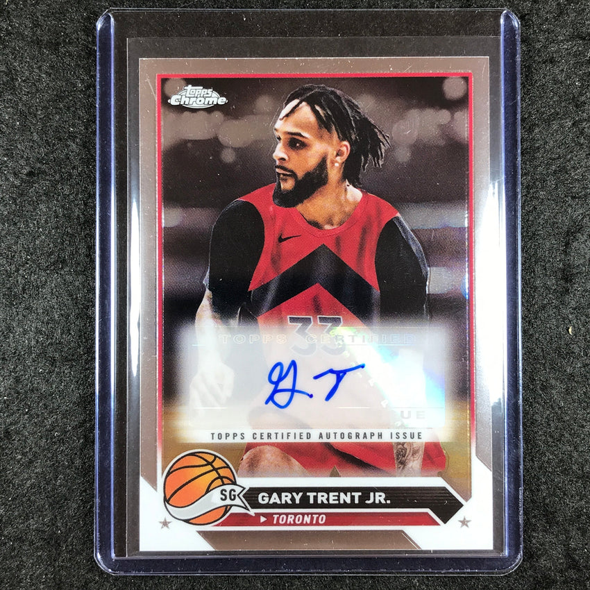 2023-24 Topps Chrome Basketball GARY TRENT JR. Topps Chrome Auto Base #GTJ