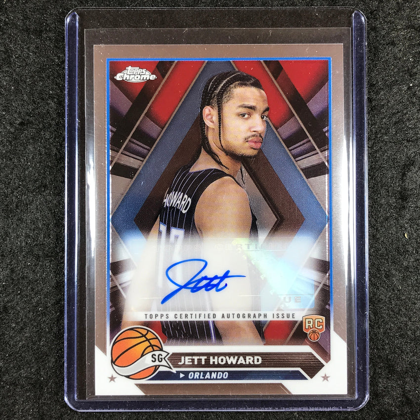 2023-24 Topps Chrome Basketball JETT HOWARD Topps Chrome Rookie Auto Base #JHO
