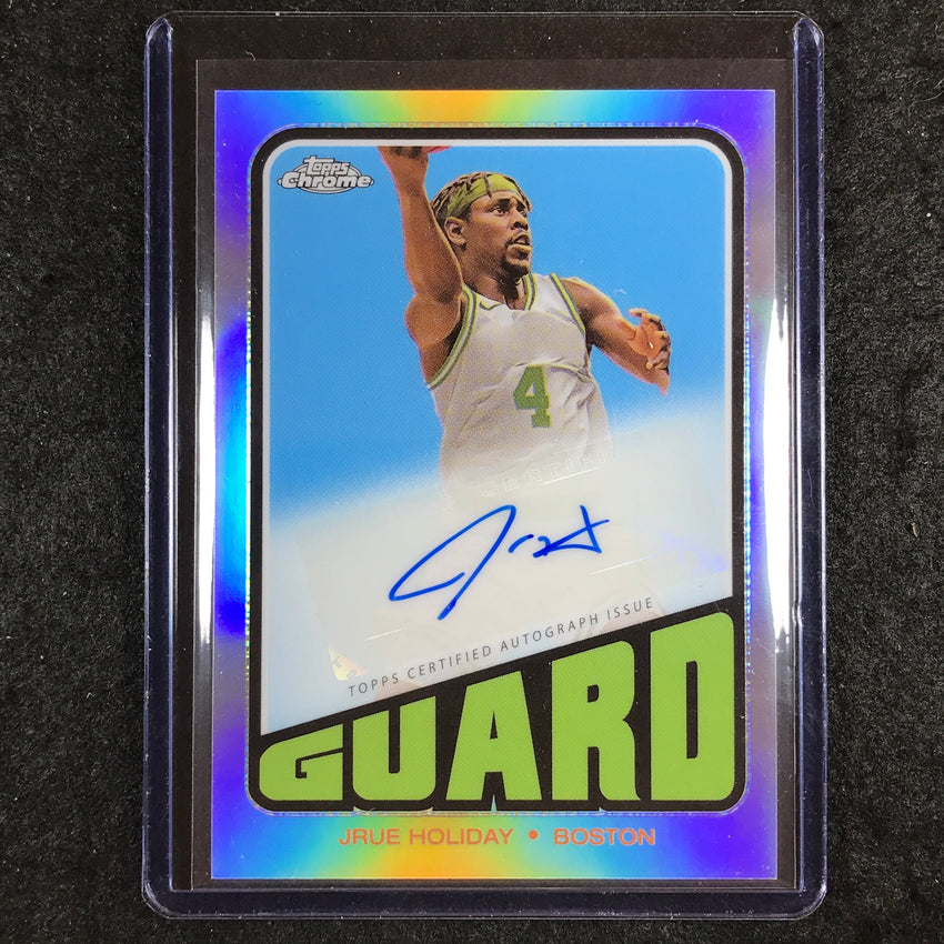 2023-24 Topps Chrome Basketball JRUE HOLIDAY 1972 Topps Auto Refractor #JH