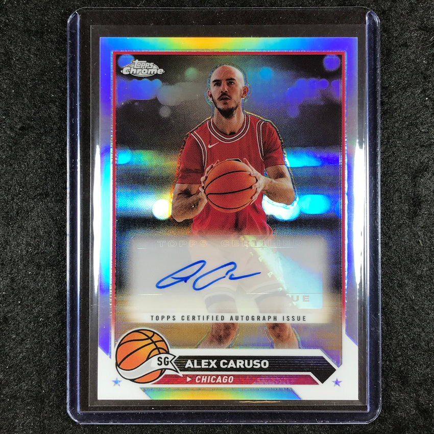 2023-24 Topps Chrome Basketball ALEX CARUSO Topps Chrome Auto Refractor #AC