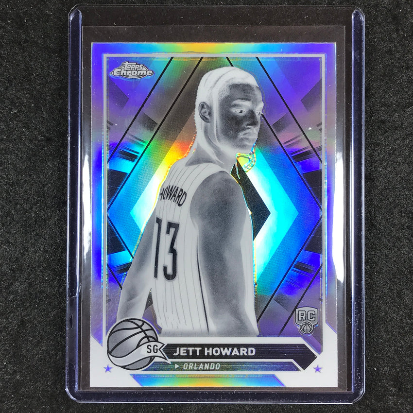 2023-24 Topps Chrome Basketball JETT HOWARD Rookie Base Negative Refractor #6