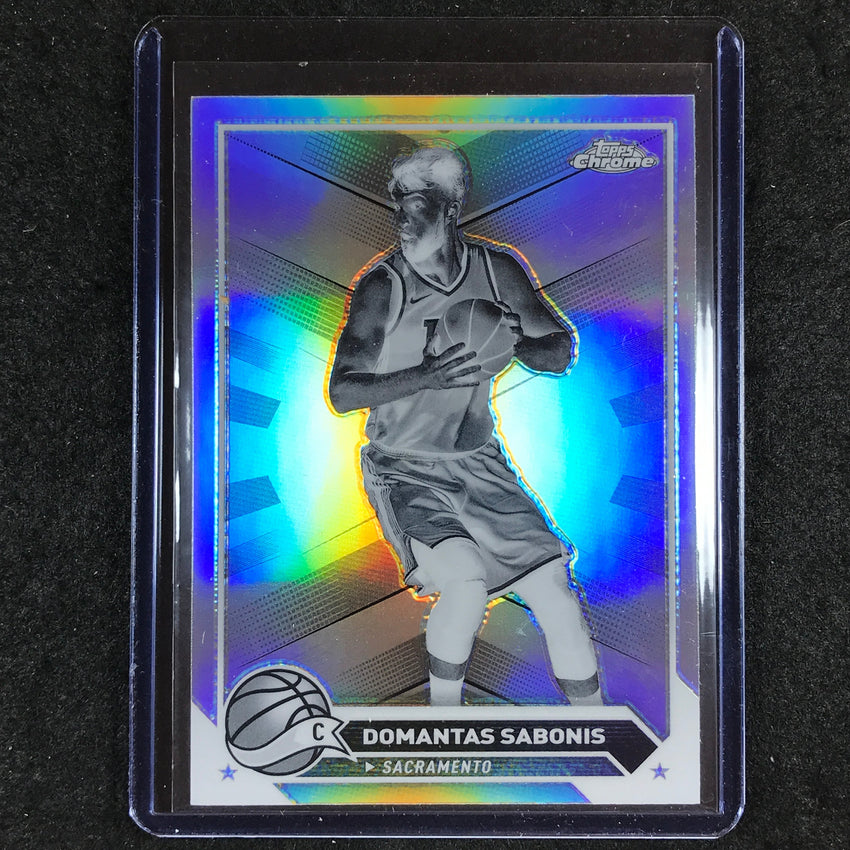 2023-24 Topps Chrome Basketball DOMANTAS SABONIS Base Negative Refractor #10