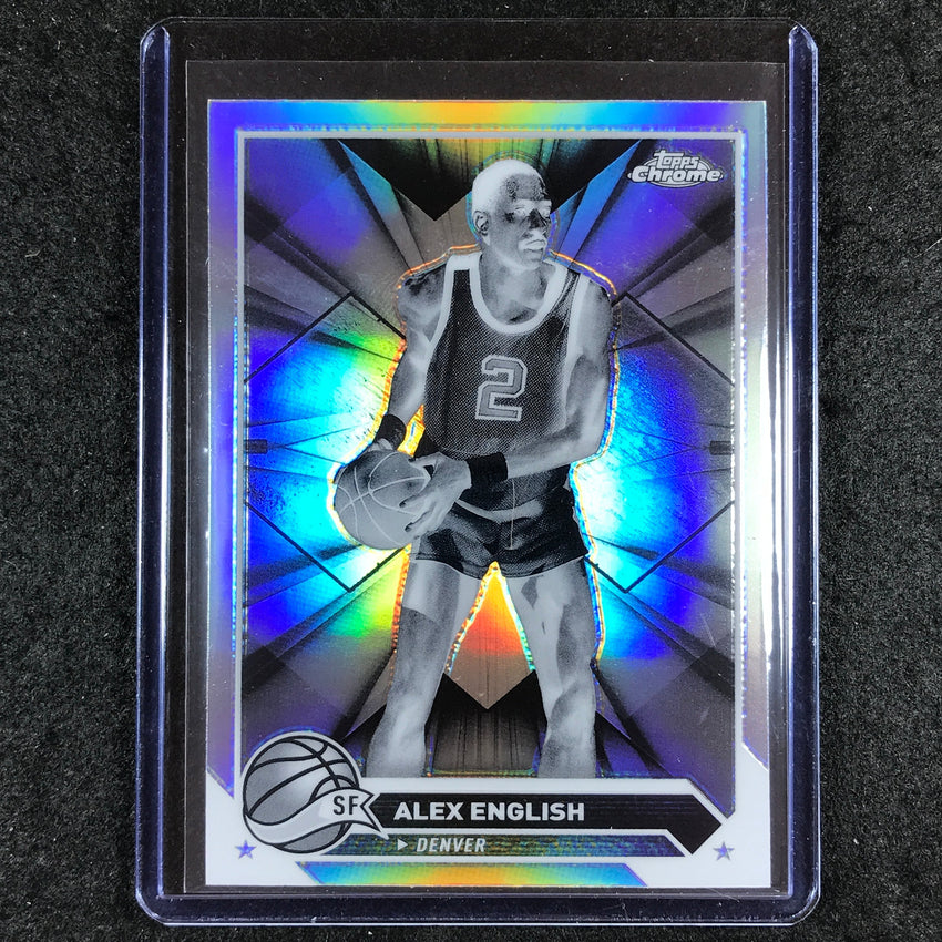 2023-24 Topps Chrome Basketball ALEX ENGLISH Base Negative Refractor #26