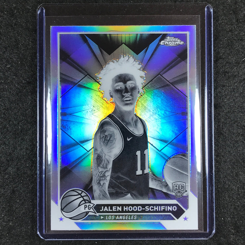 2023-24 Topps Chrome Basketball JALEN HOOD-SCHIFINO Rookie Base Negative #35