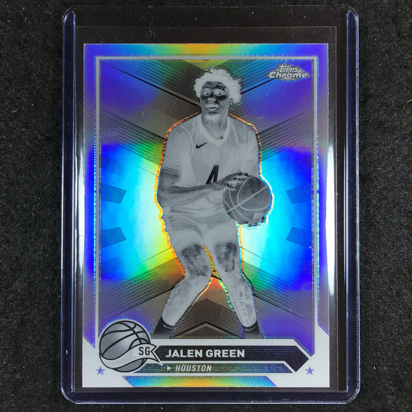 2023-24 Topps Chrome Basketball JALEN GREEN Base Negative Refractor #37