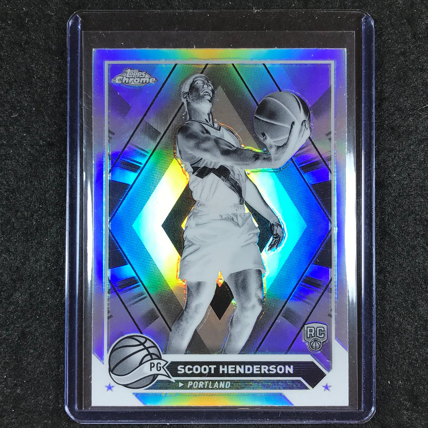 2023-24 Topps Chrome Basketball SCOOT HENDERSON Rookie Negative Refractor #60