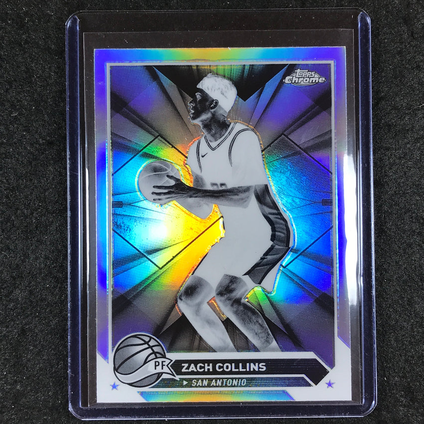 2023-24 Topps Chrome Basketball ZACH COLLINS Base Negative Refractor #65