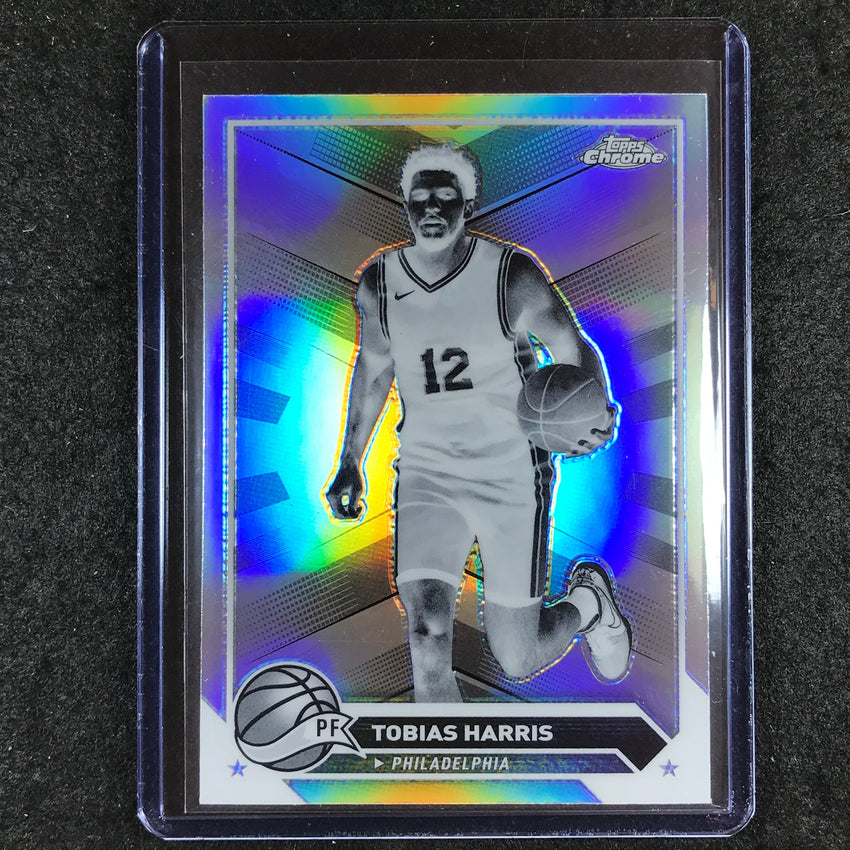 2023-24 Topps Chrome Basketball TOBIAS HARRIS Base Negative Refractor #70