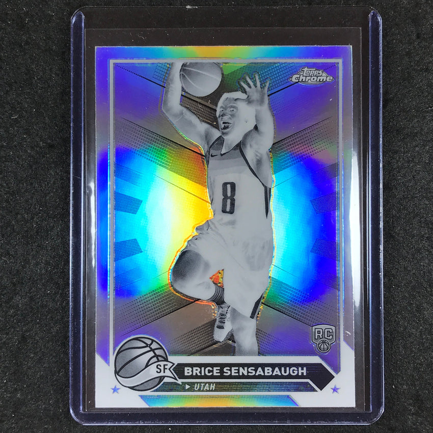 2023-24 Topps Chrome Basketball BRICE SENSABAUGH Rookie Negative Refractor #73
