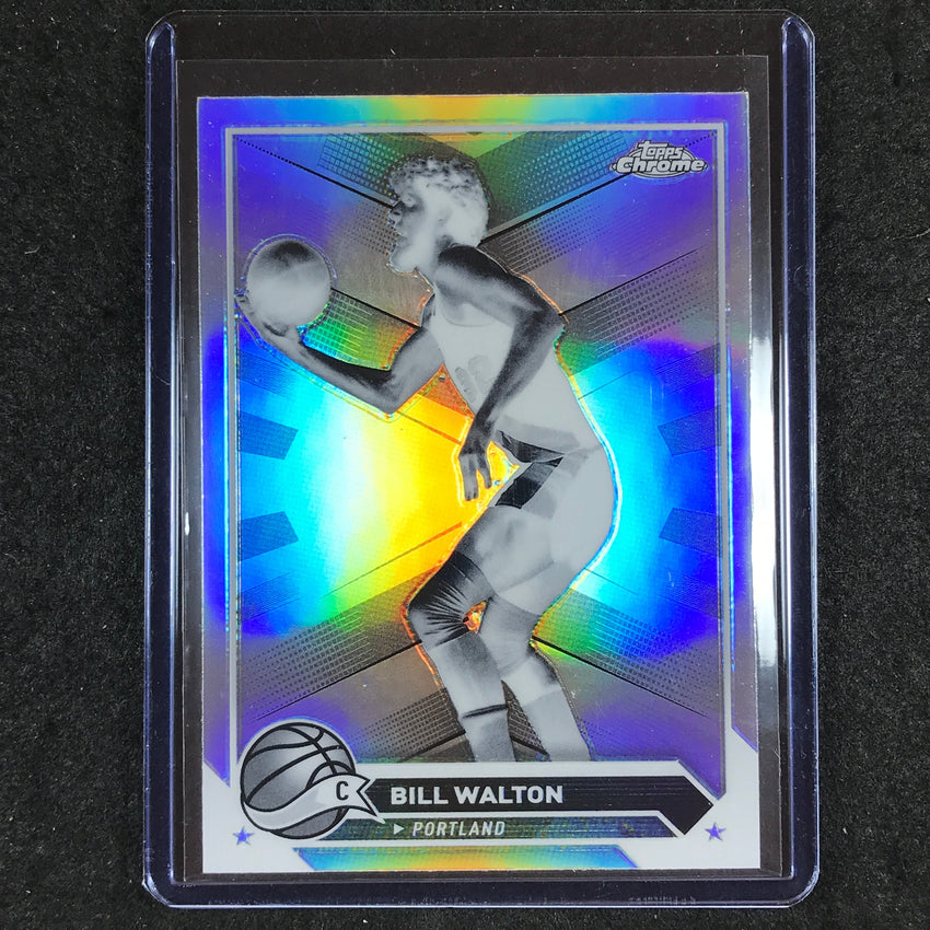 2023-24 Topps Chrome Basketball BILL WALTON Base Negative Refractor #94