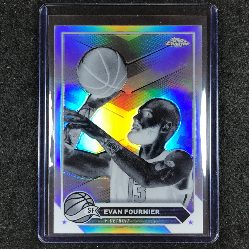 2023-24 Topps Chrome Basketball EVAN FOURNIER Base Negative Refractor #106