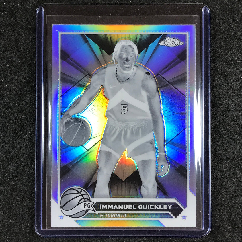 2023-24 Topps Chrome Basketball IMMANUEL QUICKLEY Base Negative Refractor #131