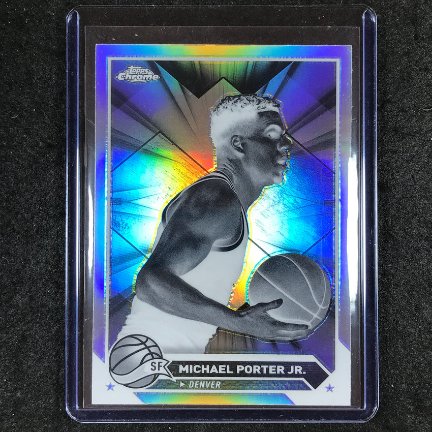 2023-24 Topps Chrome Basketball MICHAEL PORTER JR. Base Negative Refractor #137
