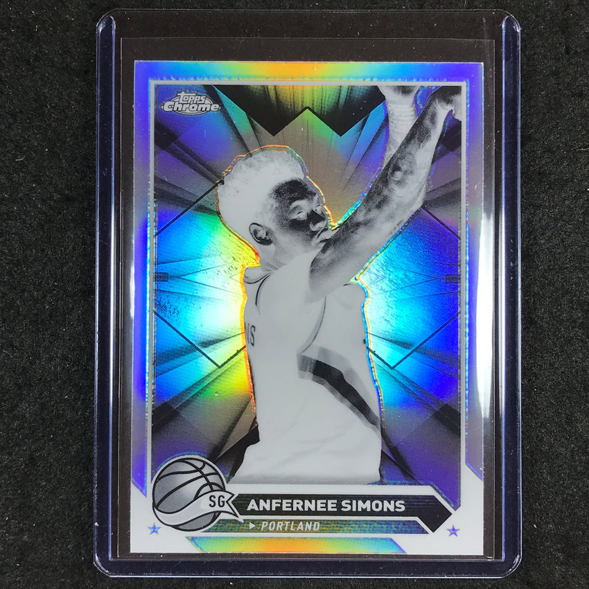 2023-24 Topps Chrome Basketball ANFERNEE SIMONS Base Negative Refractor #143