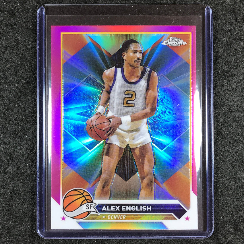 2023-24 Topps Chrome Basketball ALEX ENGLISH Base Pink Refractor #26