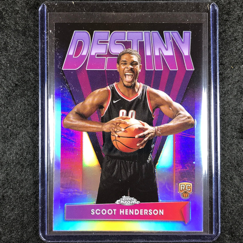 2023-24 Topps Chrome Basketball SCOOT HENDERSON Destiny Rookie Refractor #3