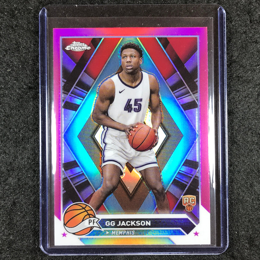 2023-24 Topps Chrome Basketball GG JACKSON Rookie Base Pink Refractor #54