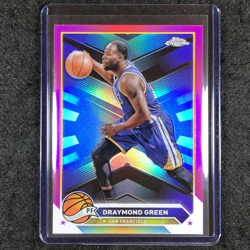 2023-24 Topps Chrome Basketball DRAYMOND GREEN Base Pink Refractor #85