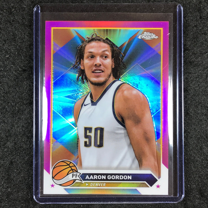 2023-24 Topps Chrome Basketball AARON GORDON Base Pink Refractor #95