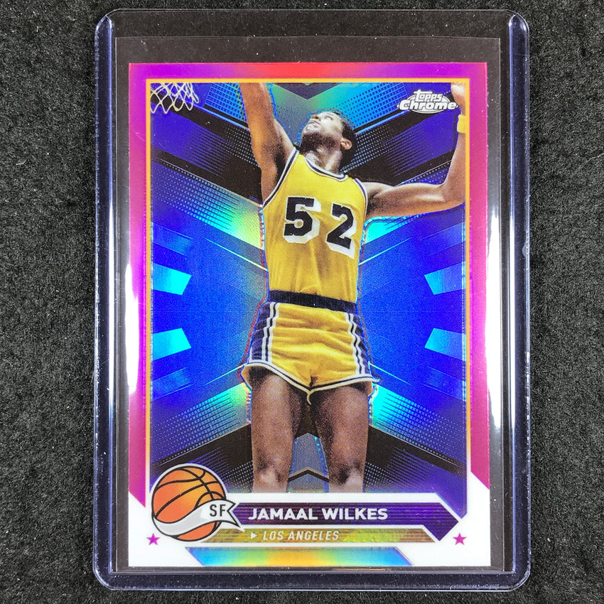 2023-24 Topps Chrome Basketball JAMAAL WILKES Base Pink Refractor #112
