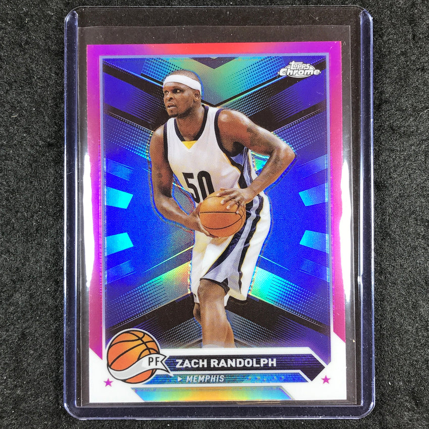 2023-24 Topps Chrome Basketball ZACH RANDOLPH Base Pink Refractor #118