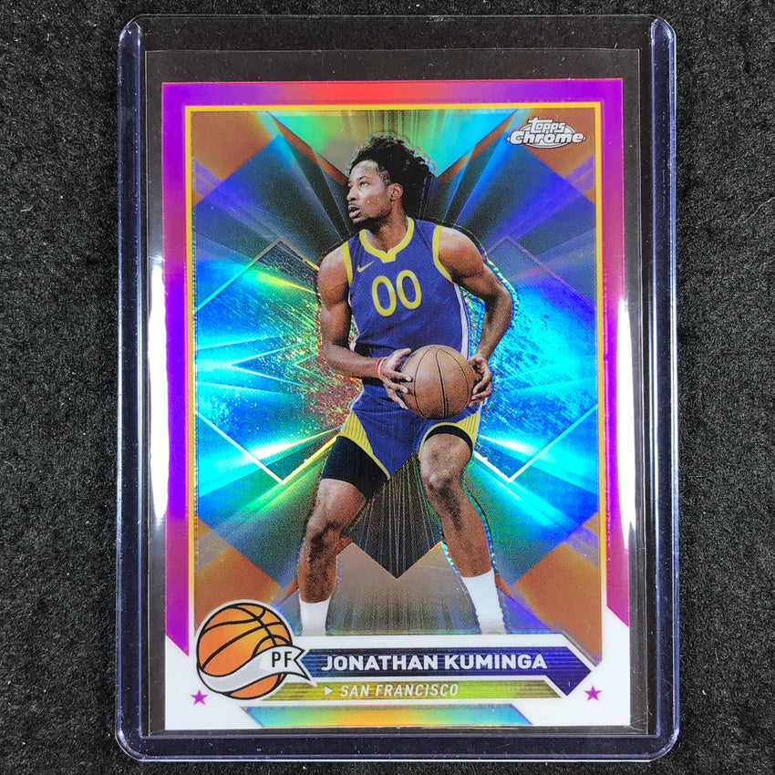 2023-24 Topps Chrome Basketball JONATHAN KUMINGA Base Pink Refractor #122