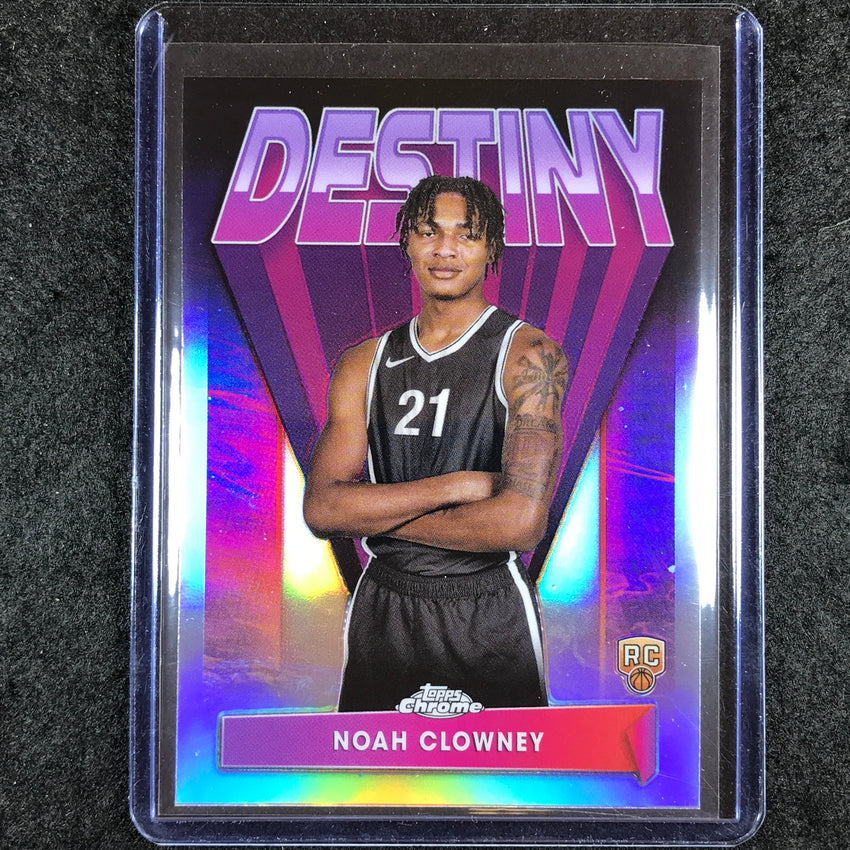 2023-24 Topps Chrome Basketball NOAH CLOWNEY Destiny Rookie Refractor #12