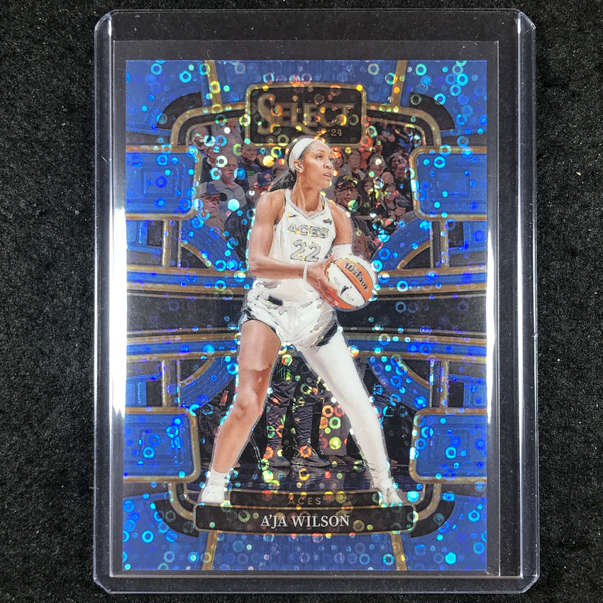 2024 Select WNBA AJA WILSON Concourse Light Blue Disco 16/125 #86