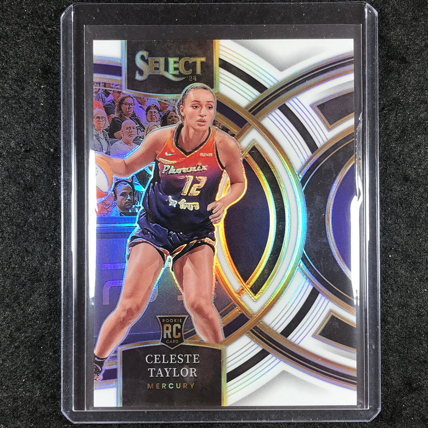2024 Select WNBA CELESTE TAYLOR Premier Level Rookie White 12/99 #128