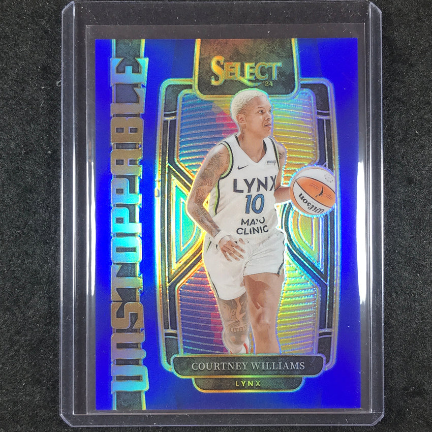 2024 Select WNBA COURTNEY WILLIAMS Unstoppable Blue 16/49 #6
