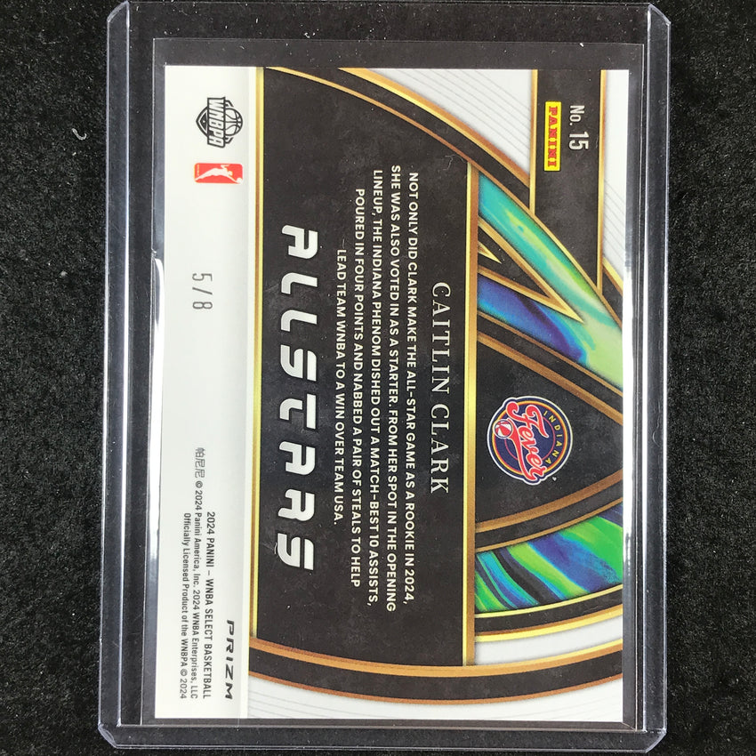 2024 Select WNBA CAITLIN CLARK All Stars Rookie Black Pandora 5/8 #15