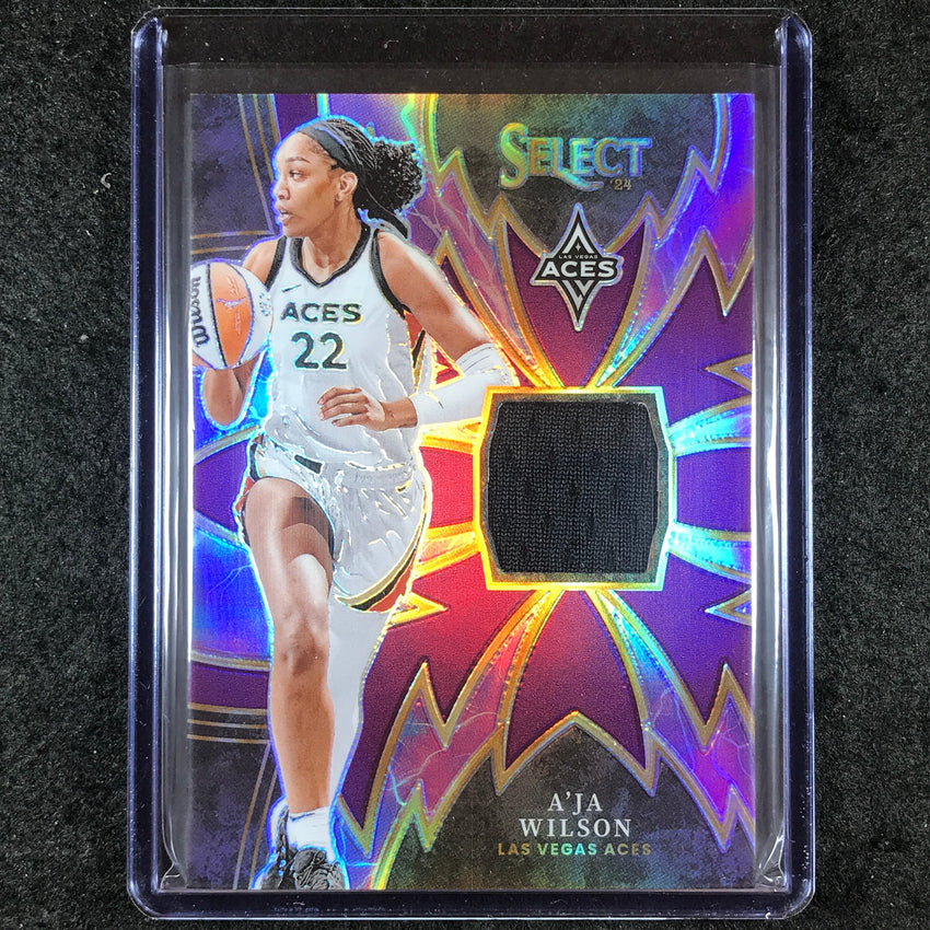 2024 Select WNBA A'JA WILSON Sparks Jersey Relic Purple 23/49