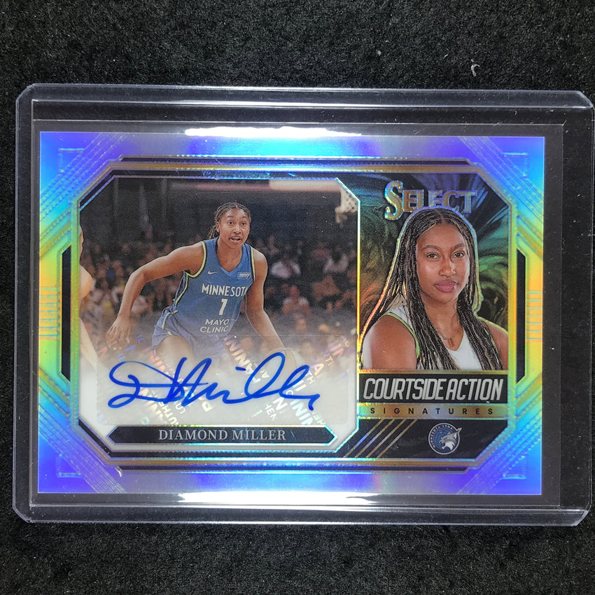 2024 Select WNBA DIAMOND MILLER Courtside Action Signatures Auto #DM