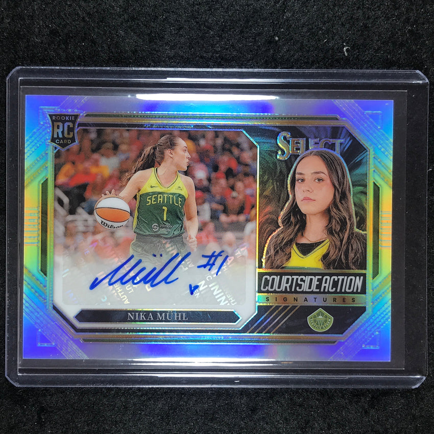 2024 Select WNBA NIKA MUHL Courtside Action Signatures Rookie Auto #NM